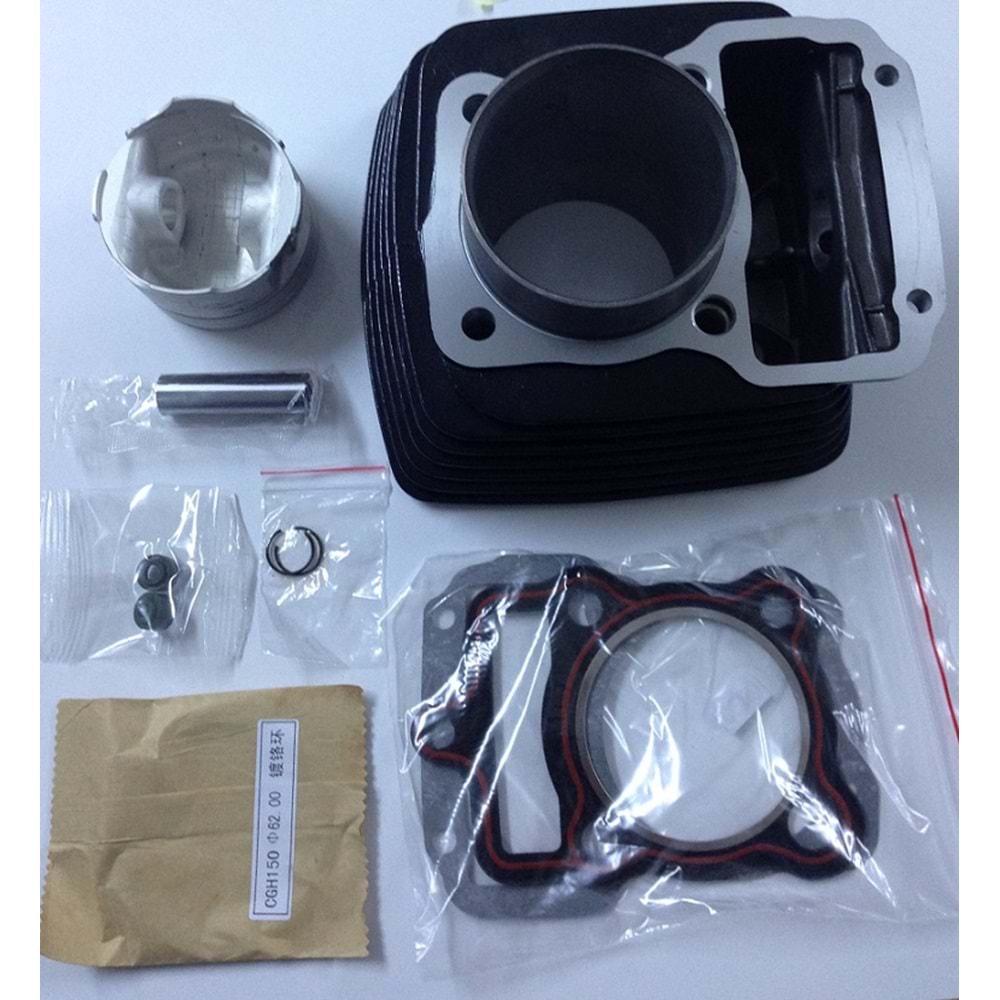 SİYAH SİLİNDİR KOMPLE CG125 56.5mm 15p