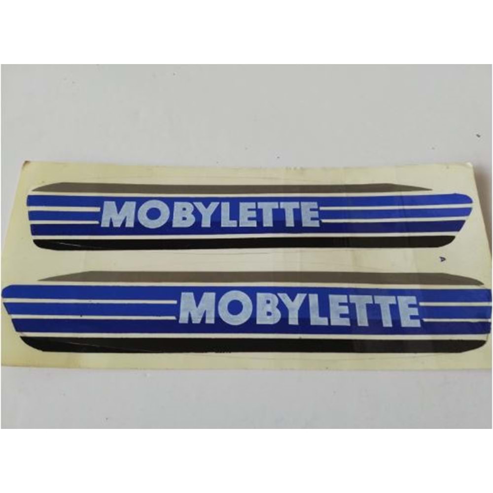 MOBYLETTE DEPO YAZISI mavi-siyah