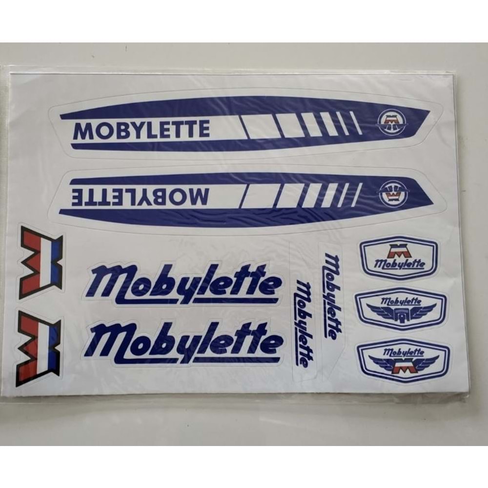 MOBYLETTE AV-7 YAZI TAKIMI MAVİ