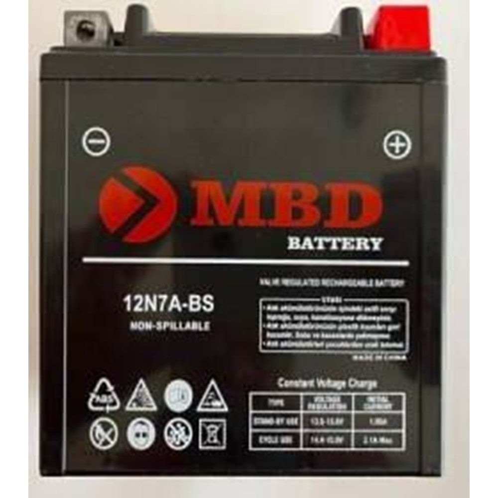 AKÜ 12N7A-BS 12V 7 AH SPACY OMBD