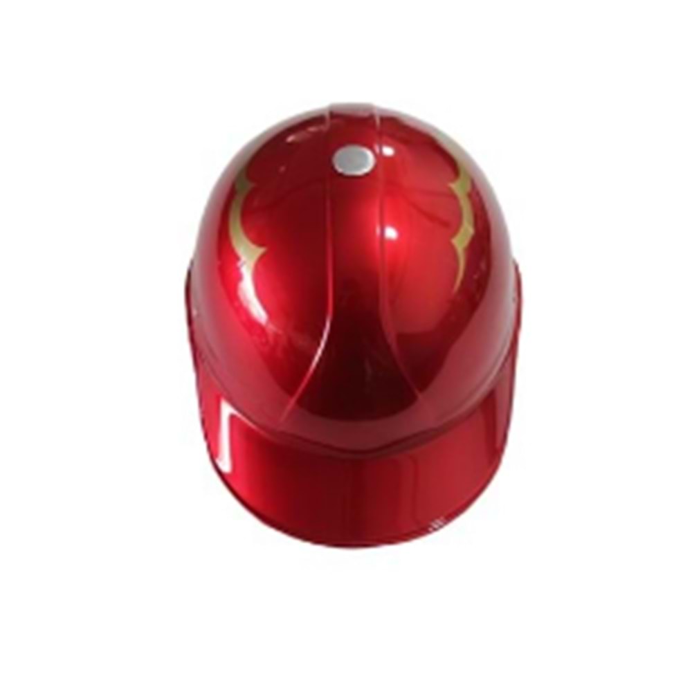 KASK JOKEY TİP CAMLI KIRMIZI