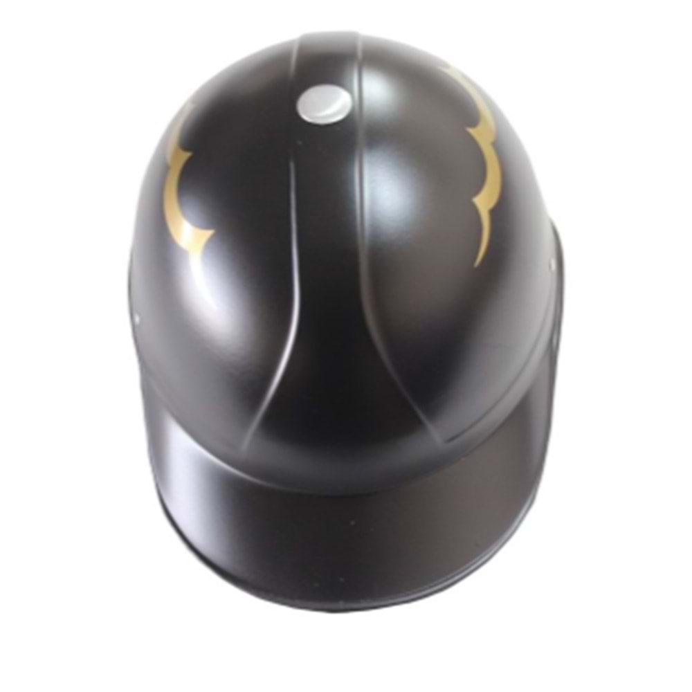 KASK JOKEY TİP CAMLI MAT SİYAH