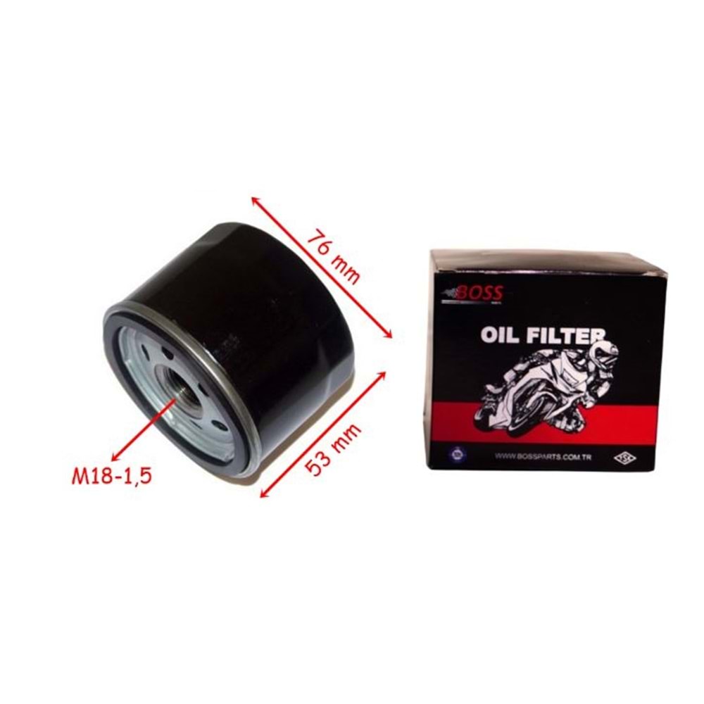 YAĞ FİLTRESİ BS164 (HF164) 76-53-M18-1,5 BMW R1200, RKS FORT 250, KYMCO AK 550