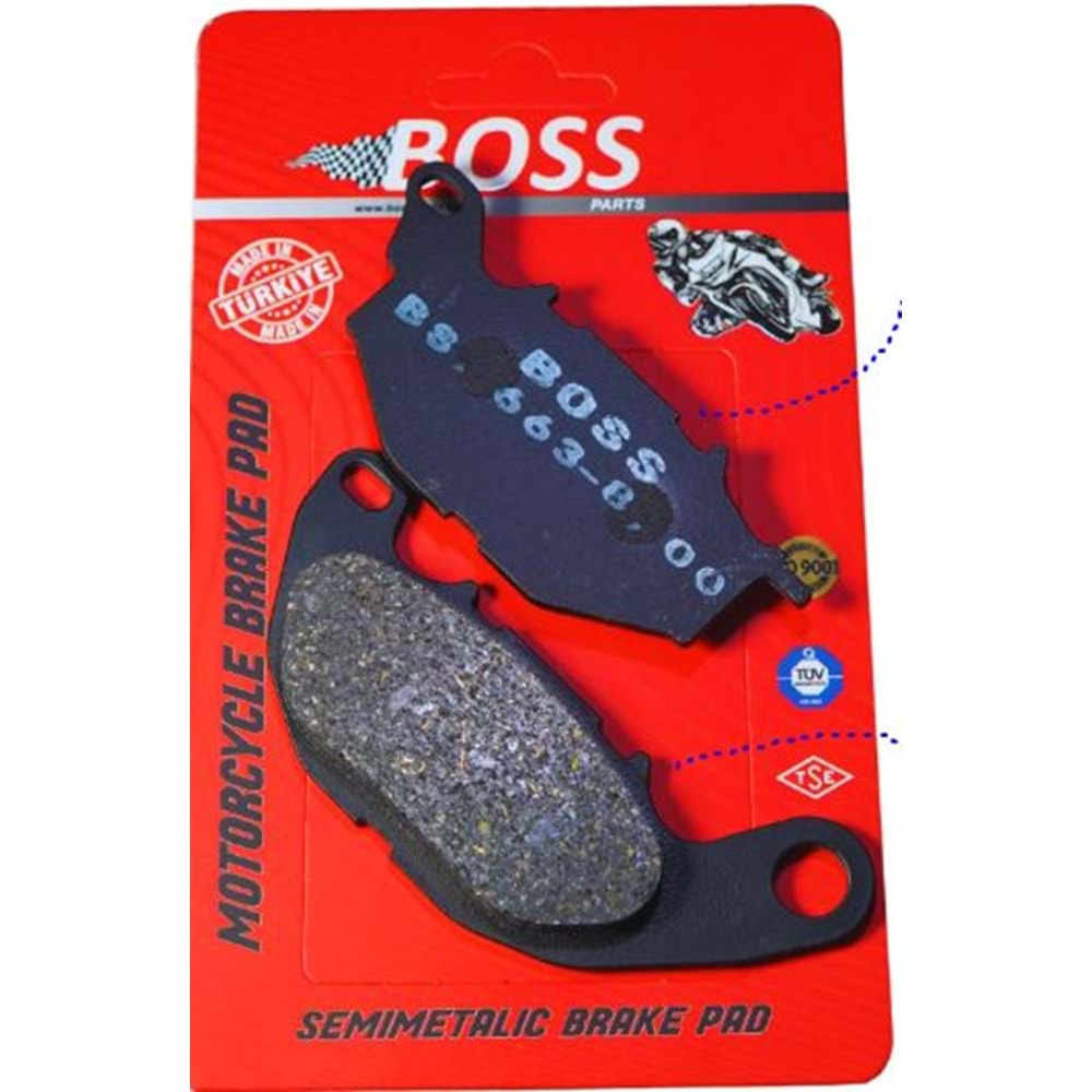 YAMAHA R25 MT-25 ÖN FREN DİSK BALATASI BOSS BS663
