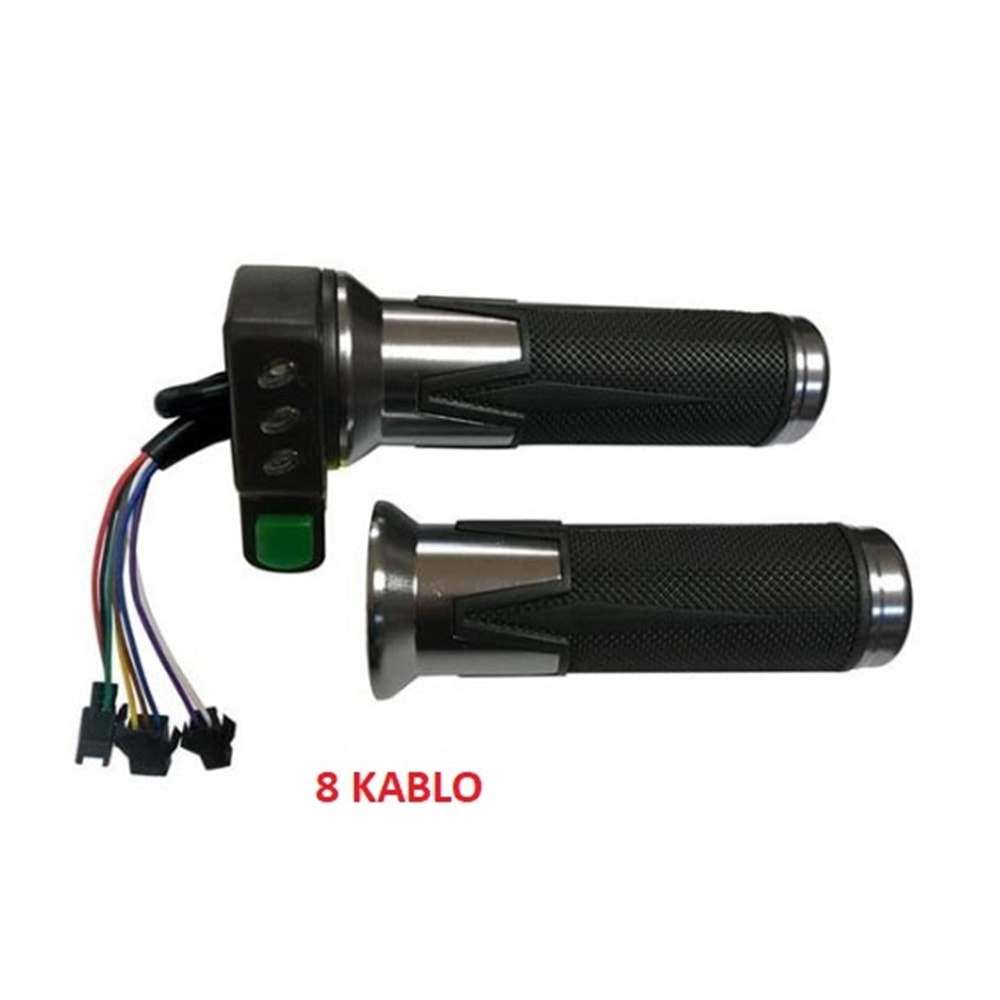 GAZ KOLU GÖSTERGELİ E-BİSİKLET (8 kablo)