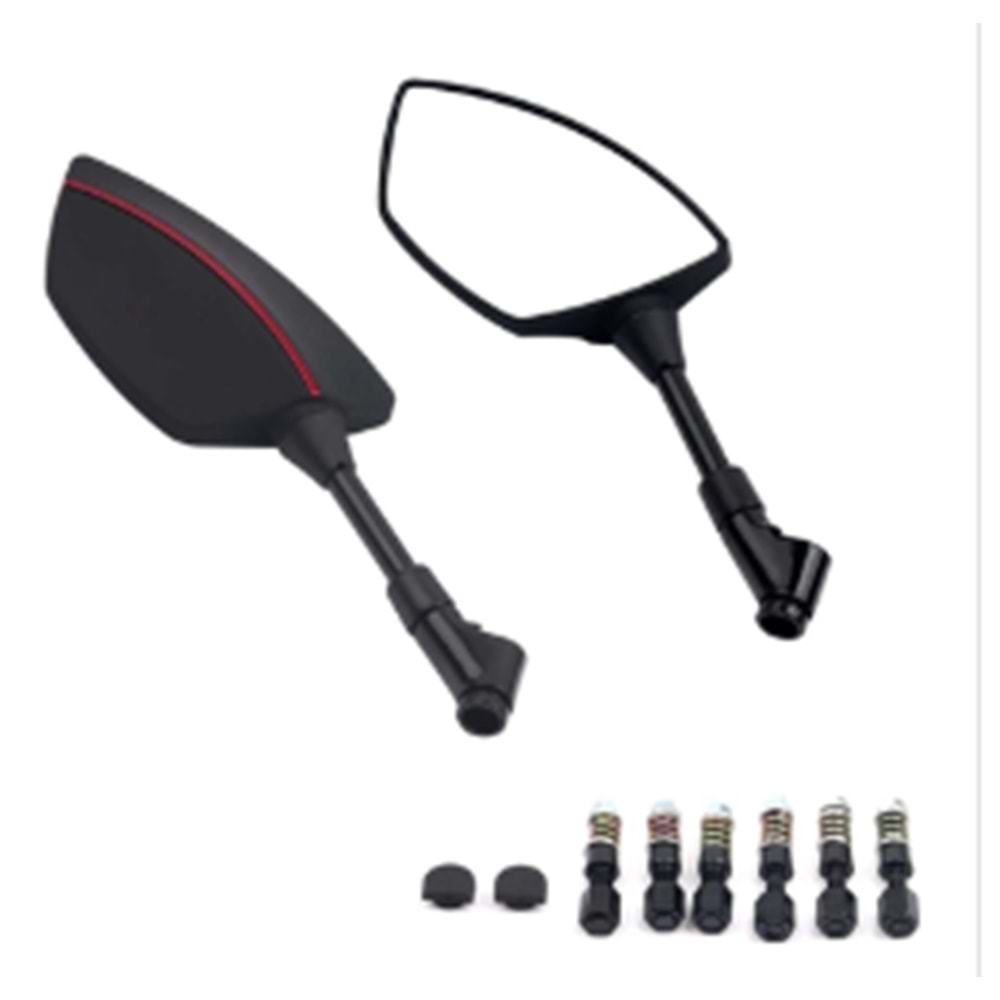 ŞERİTLİ AYNA 10MM HSB KIRMIZI