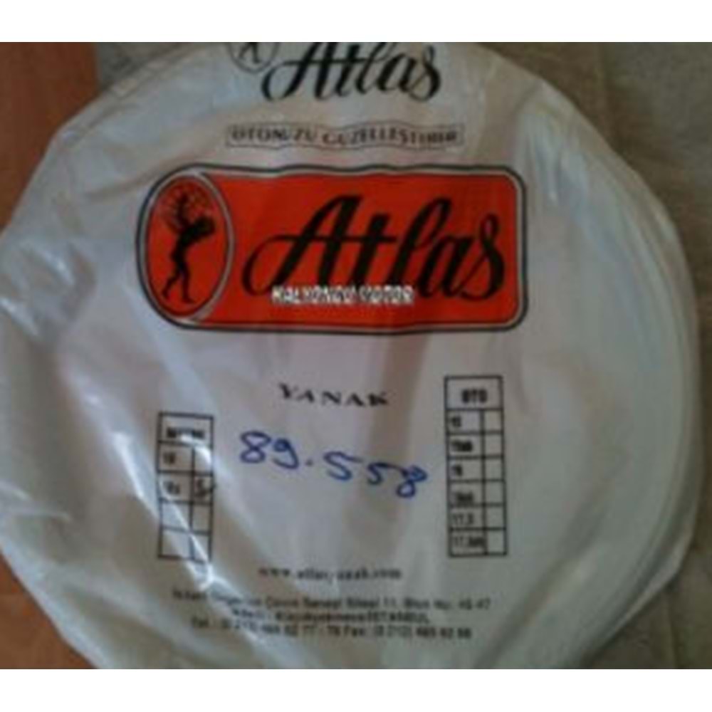 12 LASTİK YANAĞI ATLAS (DEFOLU SARARMA OLMUŞ )