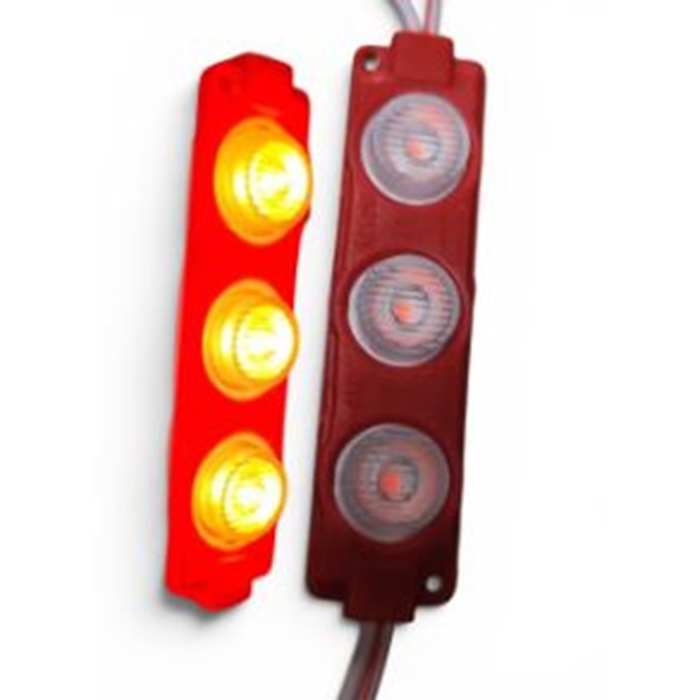 LEDLİ LAMBA 3 LÜ KIRMIZI