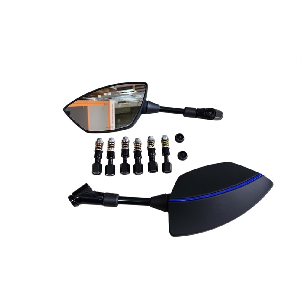 ŞERİTLİ AYNA 10MM HSB MAVİ