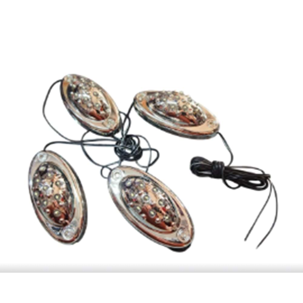 SPOT LEDLİ KURABİYE 4 LÜ MAVİ