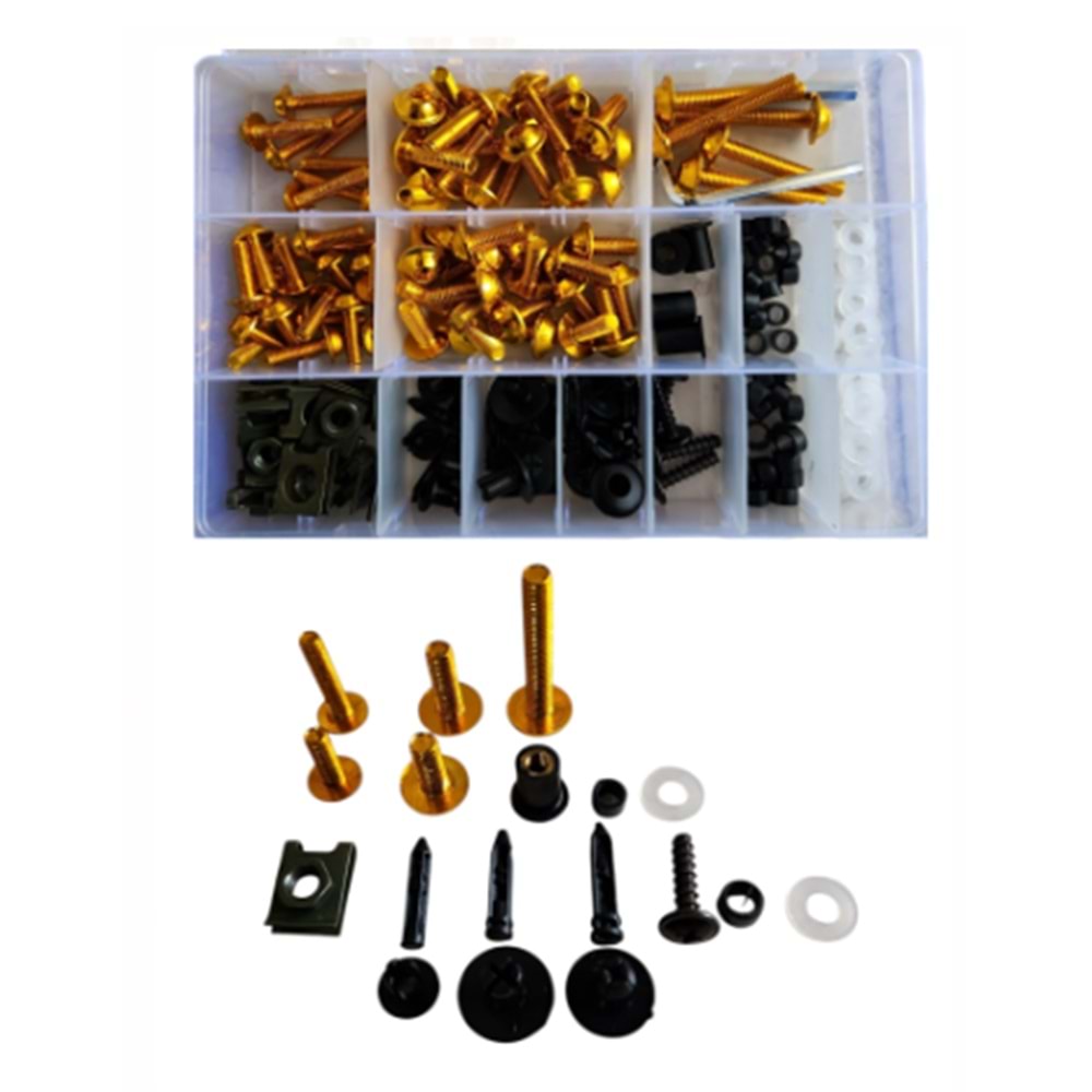 RACİNG KAPORTA VİDA SETİ GOLD