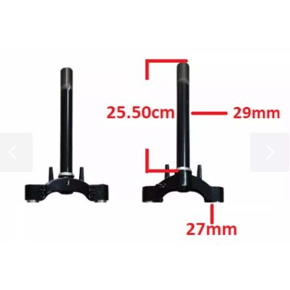 ROT ALT PLATİN E-MON CAPRİ-MONA 27MM BORU İÇİ 22MM