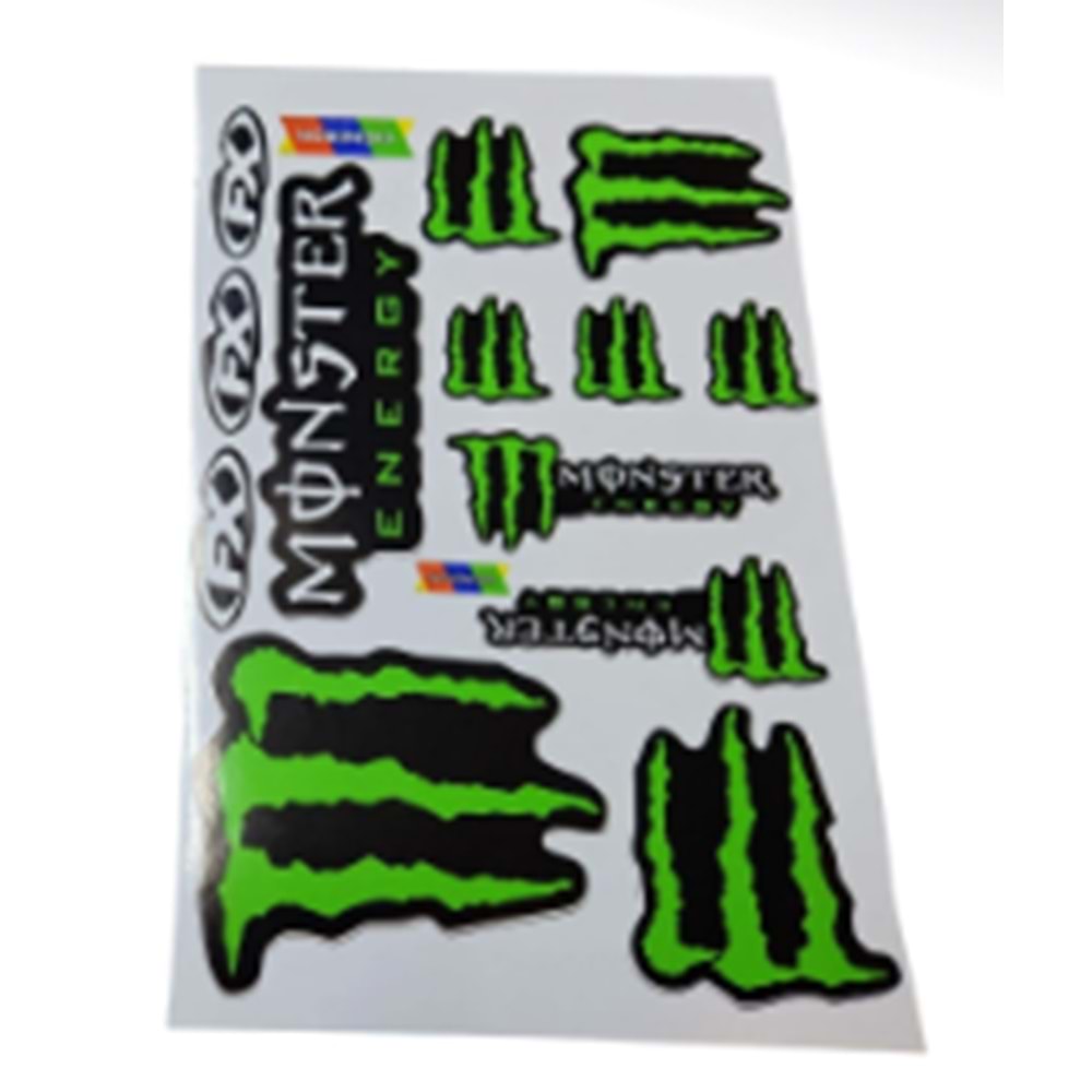 MONSTER YEŞİL YAZI SETİ A4 BOYUTU