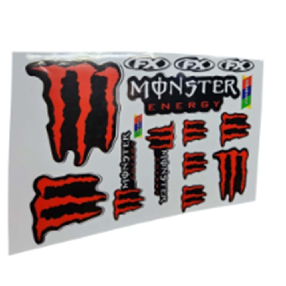 MONSTER KIRMIZI YAZI SETİ A4 BOYUTU