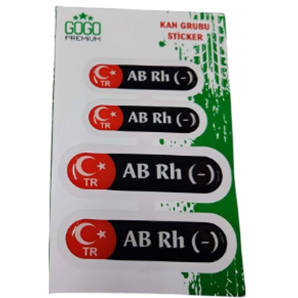KAN GRUBU OVAL SİYAH DAMLA ABRH-