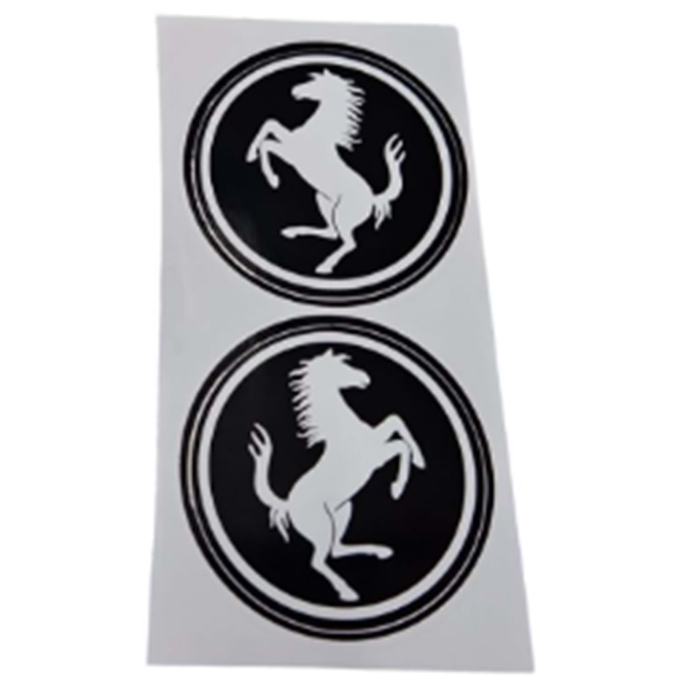 REFLEKTÖR ALTI FERRARİ SİYAH KAĞIT 5CM
