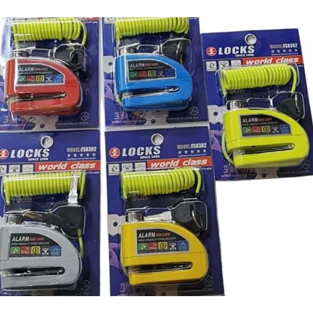 ALARMLI DİSK KİLİDİ karışık