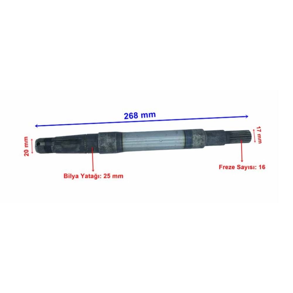 E-BİS YOLCU ALTAİ TREND S 4000 SOL AKS 16 FREZE 268 mm
