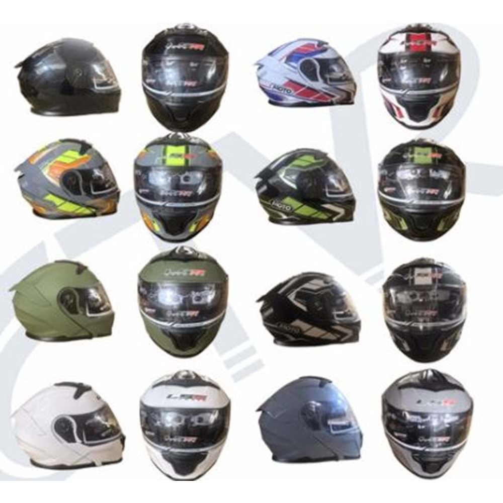KASK ÇENESİ AÇILAN GÖZLÜKLÜ LS5 KARIŞIK