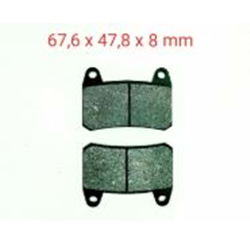 BUCCANEER 250i - NEVADA 250i ÖN FREN DİSK BALATASI FA658