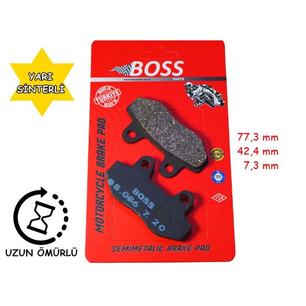 FREN BALATA DİSK CUP-CG KULAKSIZ RS151-SCT150-RKS NR200 BOSS