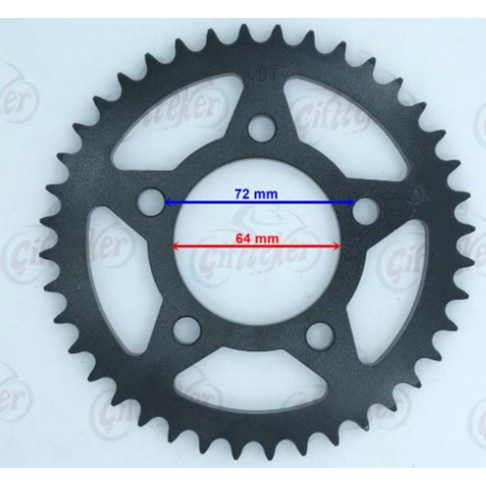ARKA DİŞLİ 36 DRİFT L/KD 125 F/KİDEN 125 F/VULTURE İ