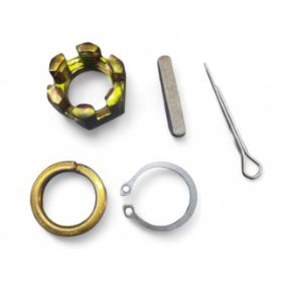 E-BİSİKLET AKS MİL SOMUN+KAMA+PUL SETİ 18 MM