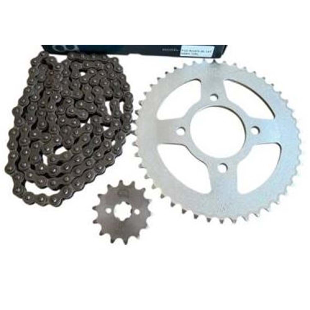 ZİNCİR DİŞLİ SET TVS RİDER 420H 128L 46T-14T DQ