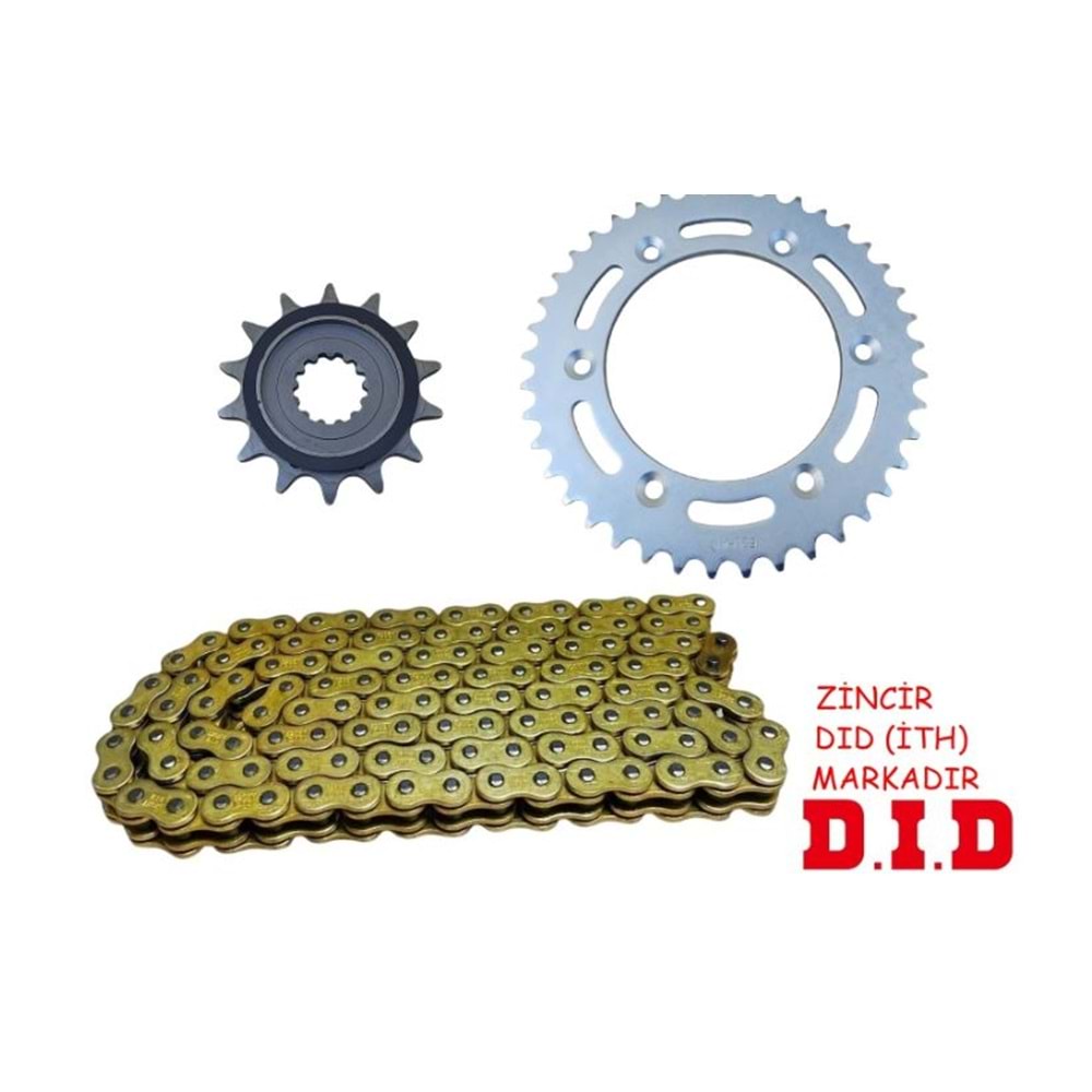ZİNCİR DİŞLİ SET ORİNGLİ 106L-14T-41T D.D SR450