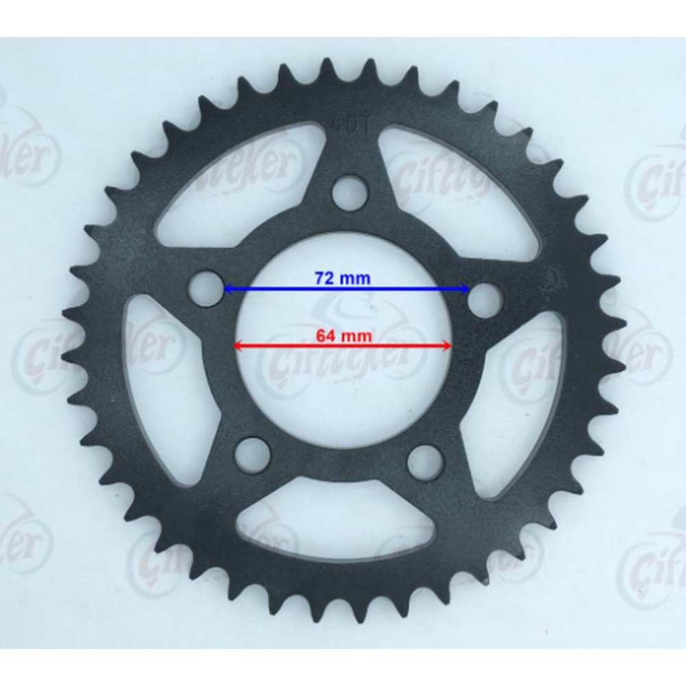 ARKA DİŞLİ 45 DRİFT L/KD 125 F/KİDEN 125 F/VULTURE İ