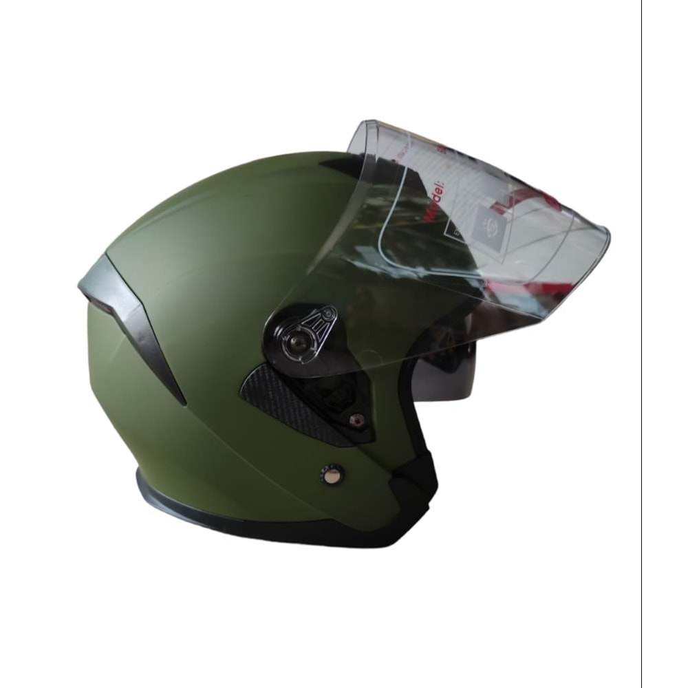KASK CAMI ÇENESİZ gözlüklü JK-522