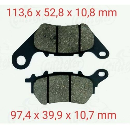 ARKA FREN DİSK BALATASI GOLD FA662 YAMAHA YZF R25 - MT-25