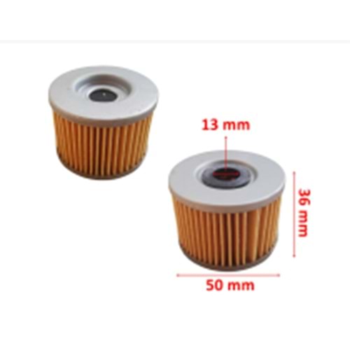 CBR250-CF NK250 SR250 YAĞ FİLTRESİ 50-36-13 mm