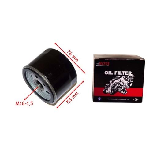 YAĞ FİLTRESİ BS164 (HF164) 76-53-M18-1,5 BMW R1200, RKS FORT 250, KYMCO AK 550