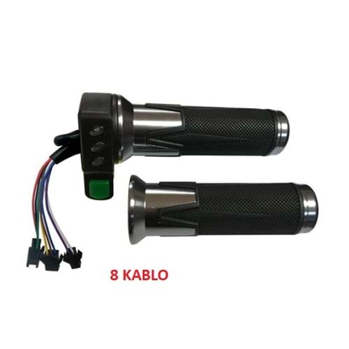 GAZ KOLU GÖSTERGELİ E-BİSİKLET (8 kablo)