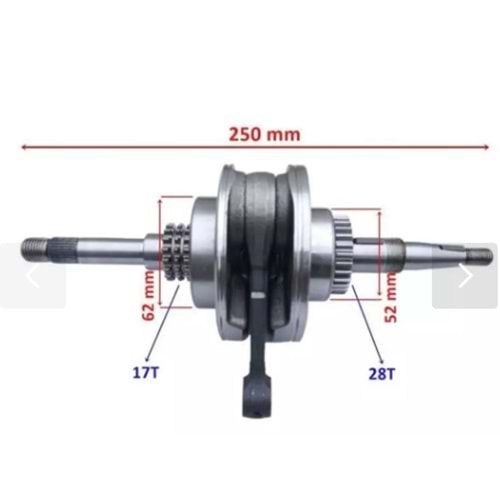 KRANK KOMPLE KUBA ZENZERO 125/SANTA 125/LAVİNİA 125