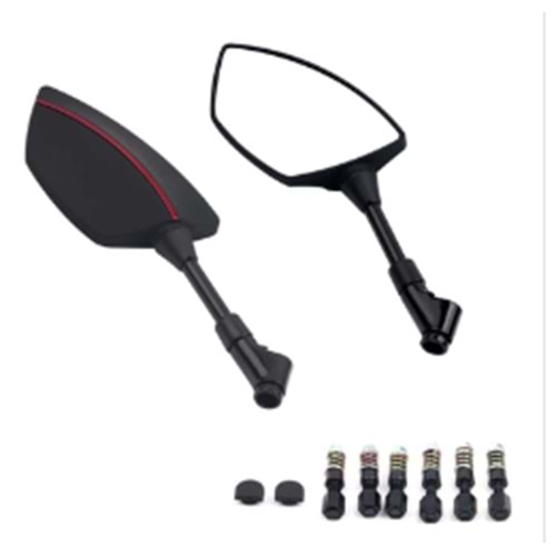 ŞERİTLİ AYNA 10MM HSB KIRMIZI