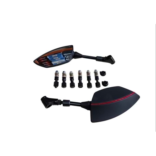 ŞERİTLİ AYNA 10MM HSB KIRMIZI