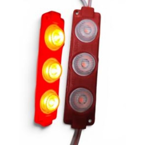 LEDLİ LAMBA 3 LÜ KIRMIZI