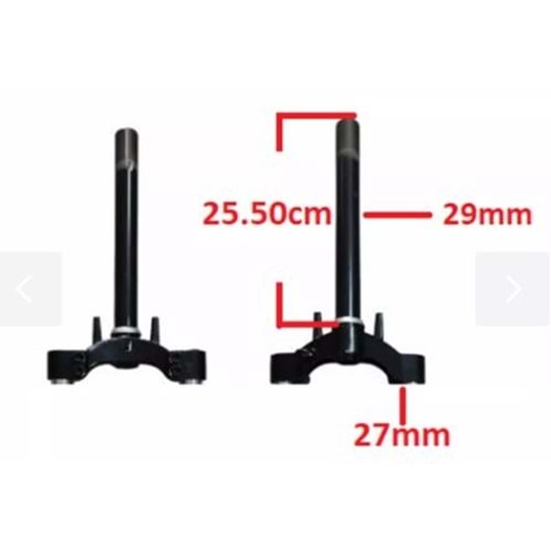 ROT ALT PLATİN E-MON CAPRİ-MONA 27MM BORU İÇİ 22MM