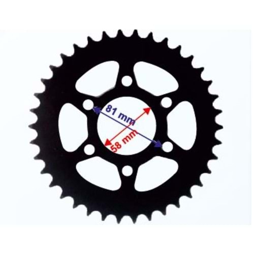 BAJAJ PULSAR NS 200 ARKA DİŞLİ 520-38T İÇ 58 mm ÖM