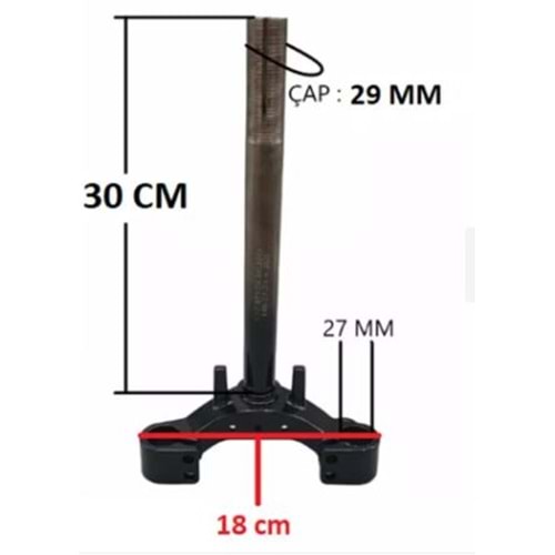 ROT ALT PLATİN 27mm-29mm E-BİSİKLET/FAYTON/YUKİ GRETA