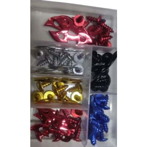 KAPORTA TAMİR VİDA SETİ RENKLİ