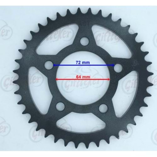 ARKA DİŞLİ 36 DRİFT L/KD 125 F/KİDEN 125 F/VULTURE İ