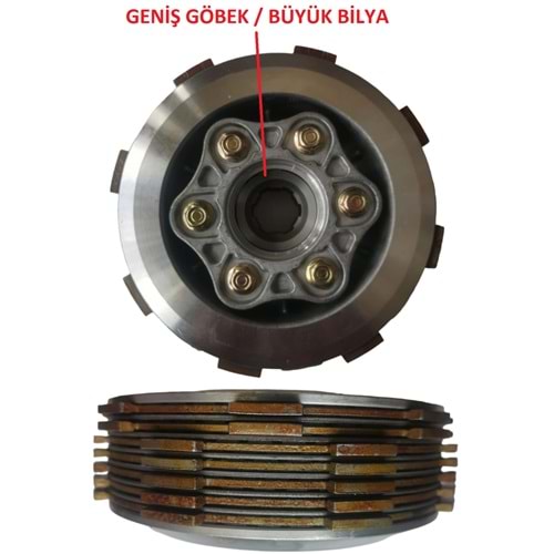 DEPRAJ BALATA+SAC+BASKI KOMPLE (6 YILDIZ 7 BALATA) CG200 geniş göbek
