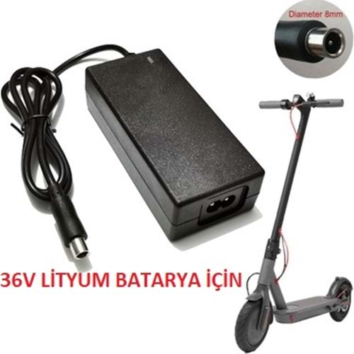 ŞARJ CİHAZI E-SCOOTER 36V/42V 2A