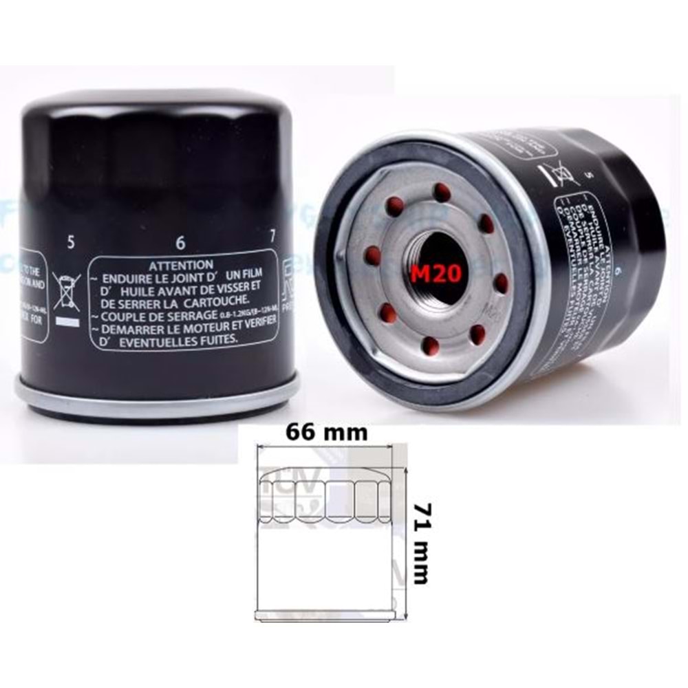 YAĞ FİLTRESİ HF303 YAMAHA MT-07 MT-09 R1 R6 KAWASAKİ KLE 650 ZX-10R HONDA XL650 FZ6 FAZER R-25-SRK-250 PAK