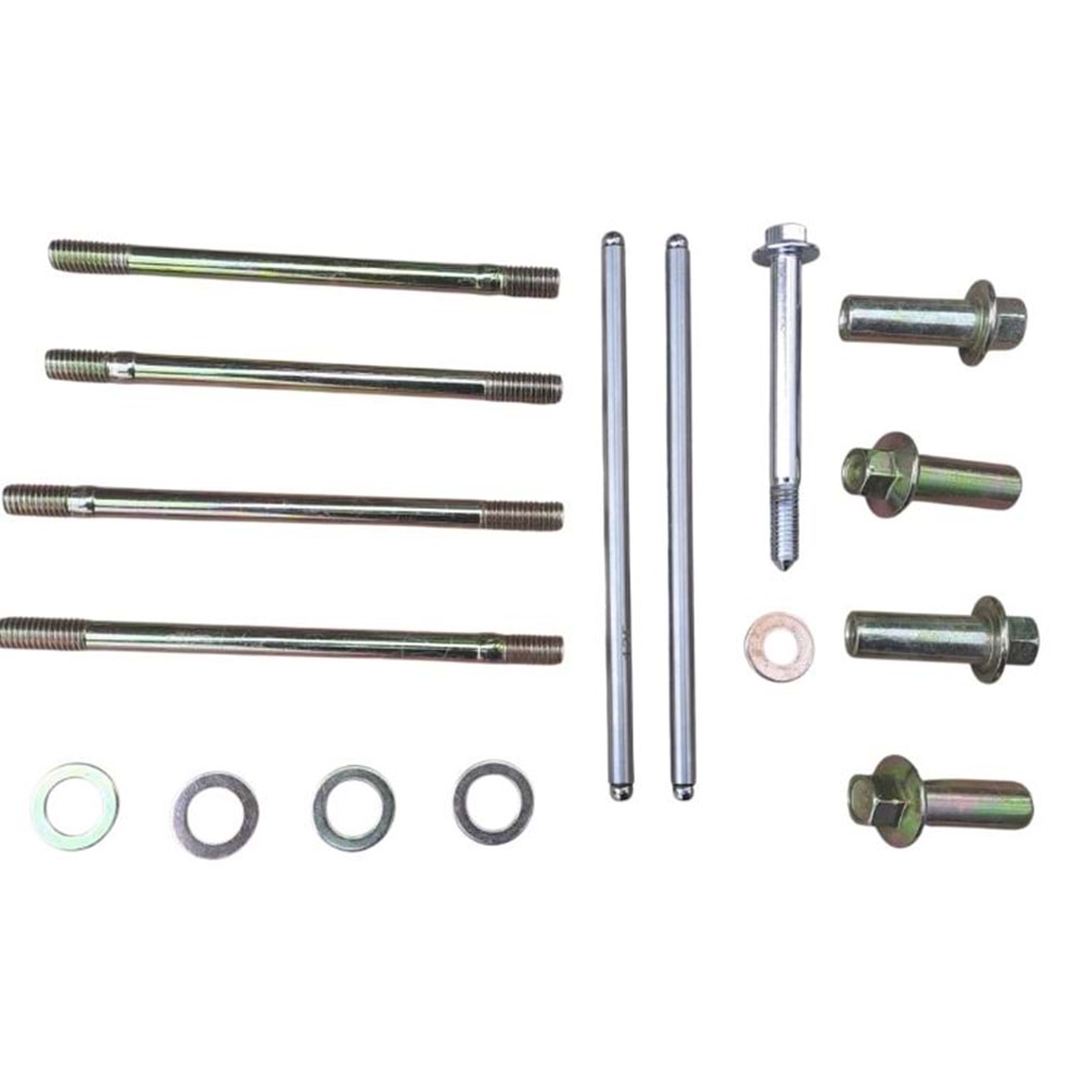 SİLİNDİR SAPLAMASI+SOMUN+ŞİŞ+PUL+VİDA 16 PARÇA